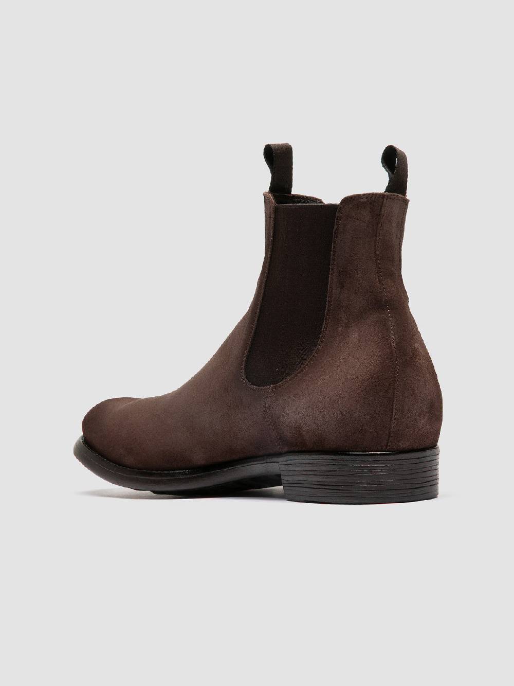 Officine Creative CHRONICLE 002 Stivaletti Chelsea in Camoscio Tortora In Vendita