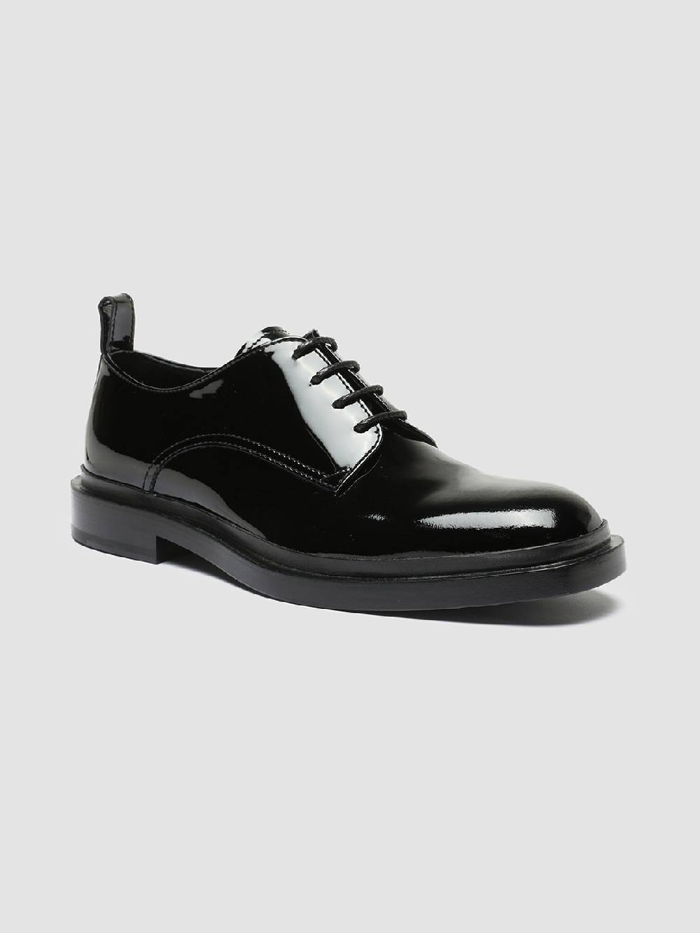 Officine Creative CONCRETE 003 Derby in Pelle Nera Hotsell