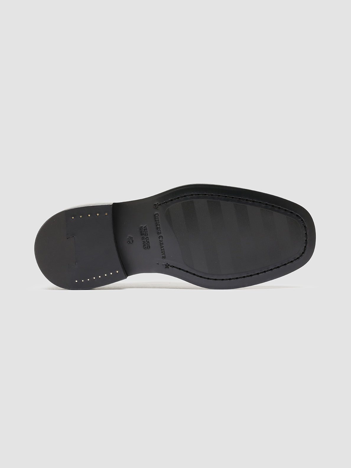 Officine Creative CONCRETE 003 Derby in Pelle Nera Hotsell