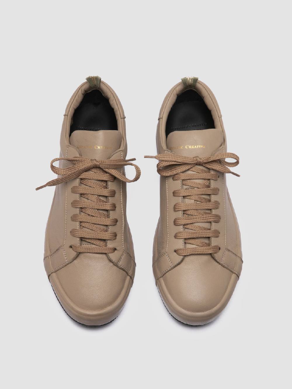 Officine Creative CORE 001 Sneakers in Pelle Marrone Saldi Di Fabbrica