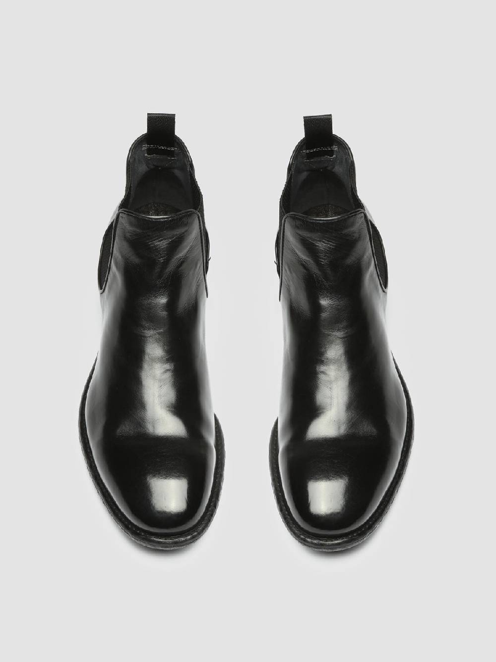 Officine Creative EMORY 012 Stivaletti Chelsea in Pelle Nera Italia