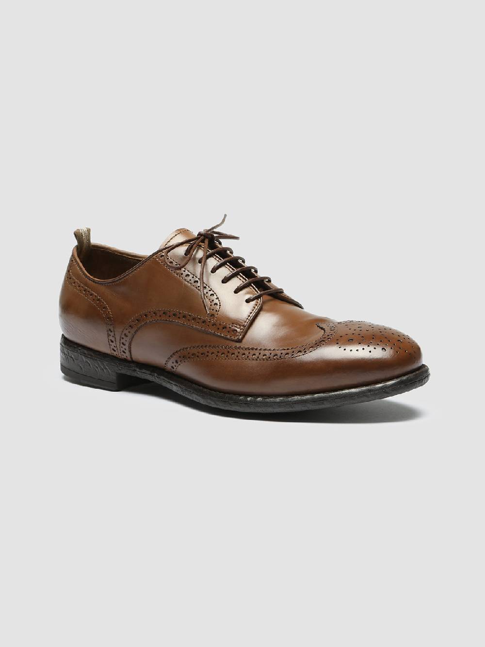 Officine Creative EMORY 015 Derby in Pelle Marrone In Linea