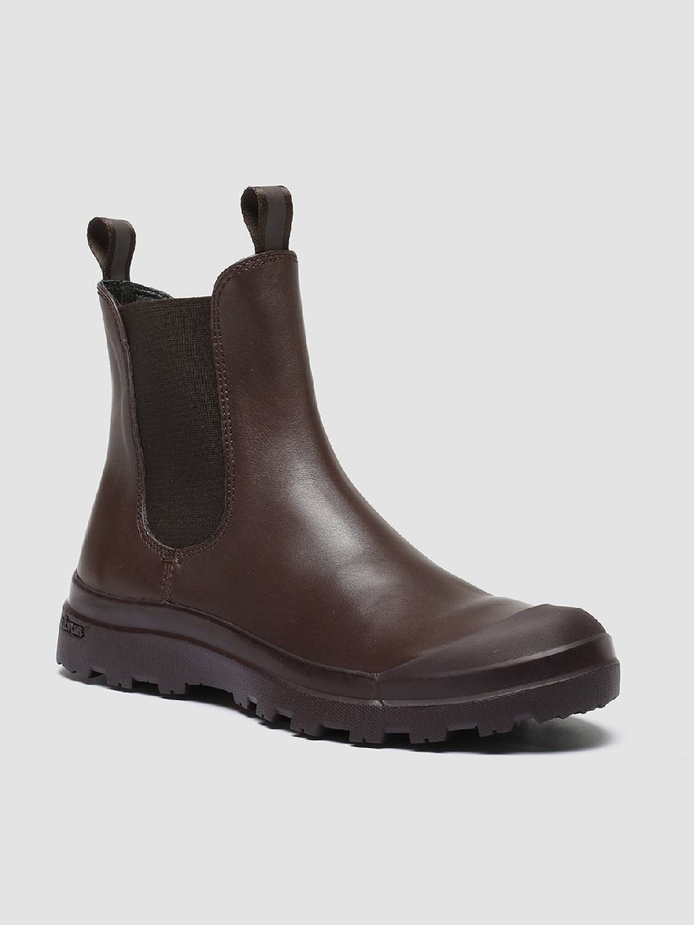 Officine Creative PALLET 107 Stivaletti Chelsea in Pelle Bordeaux Negozi Online