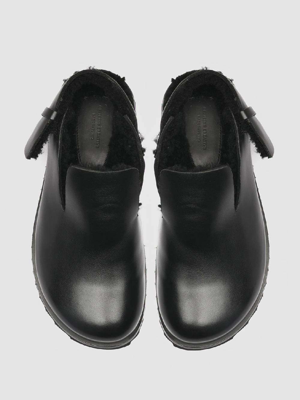 Officine Creative PELAGIE D’HIVER 004 Pump Slingback in Pelle Nera e Montone Acquista Ora