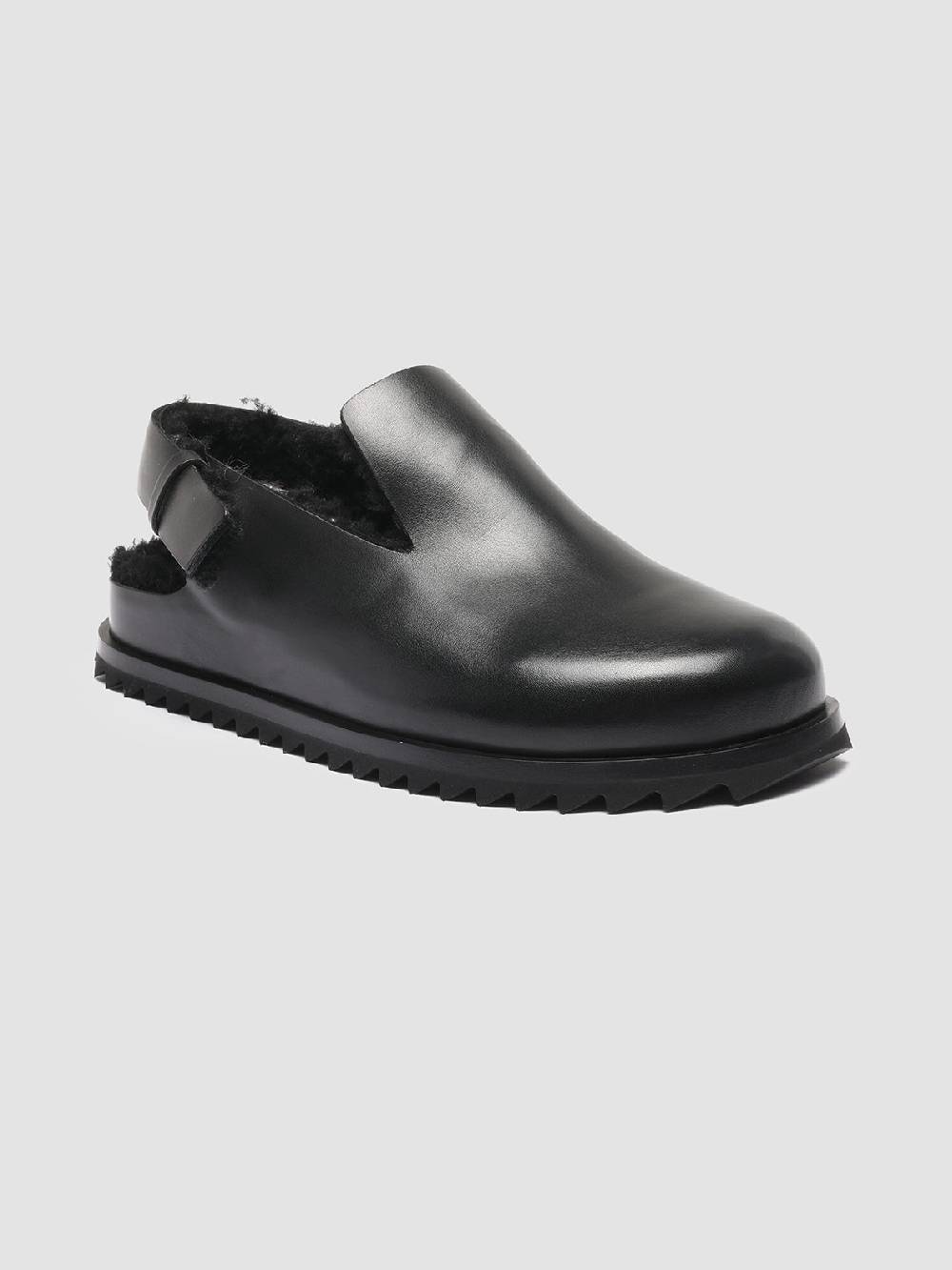Officine Creative PELAGIE D’HIVER 004 Pump Slingback in Pelle Nera e Montone Acquista Ora