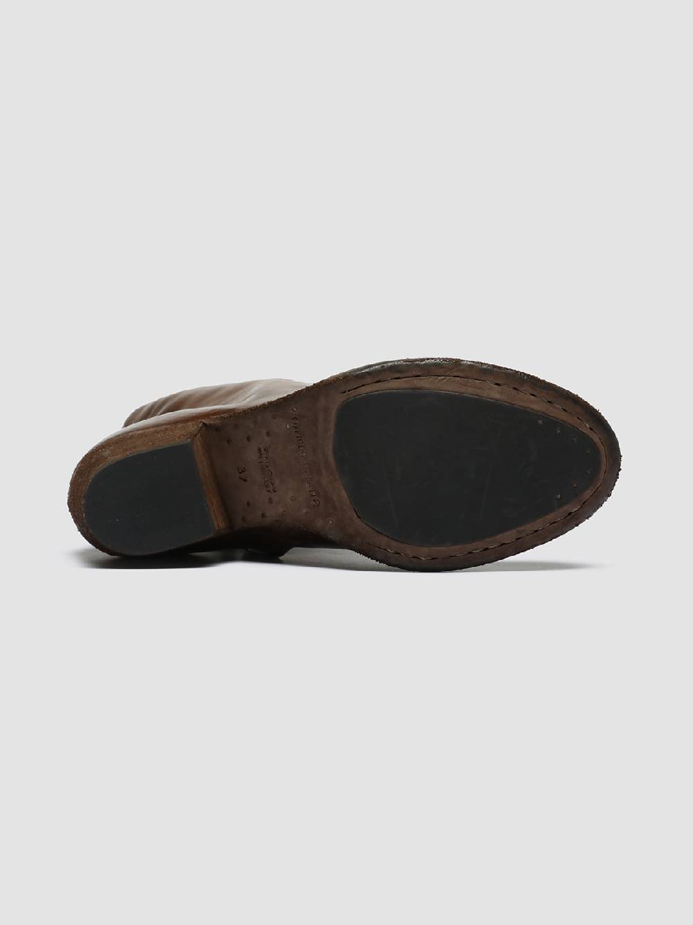 Officine Creative SHERRY 003 Stivaletti in Pelle Marrone Sottocosto