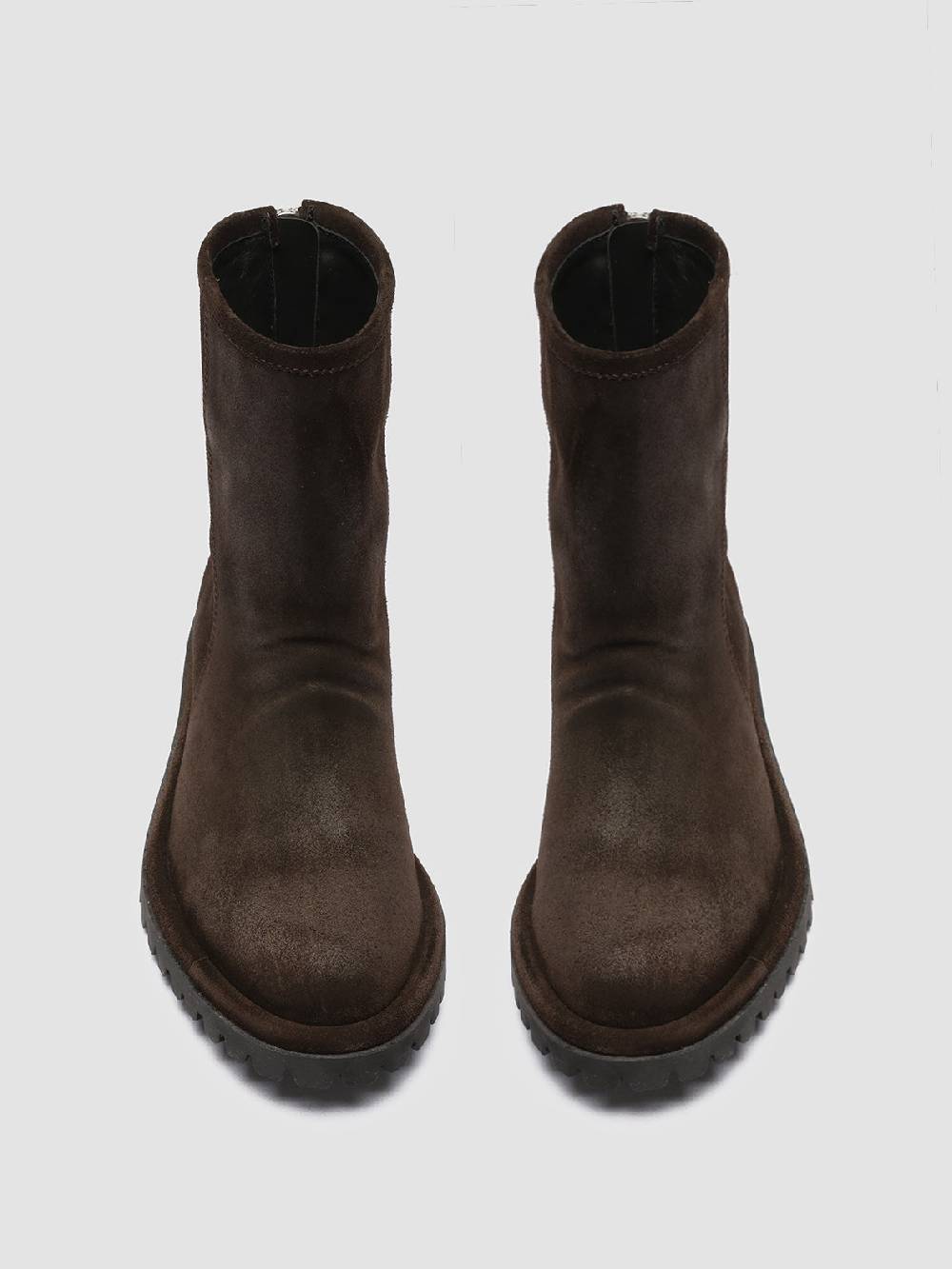 Officine Creative SPECTACULAR W 111 Stivali con Zip in Pelle Scamosciata Marrone Offerta