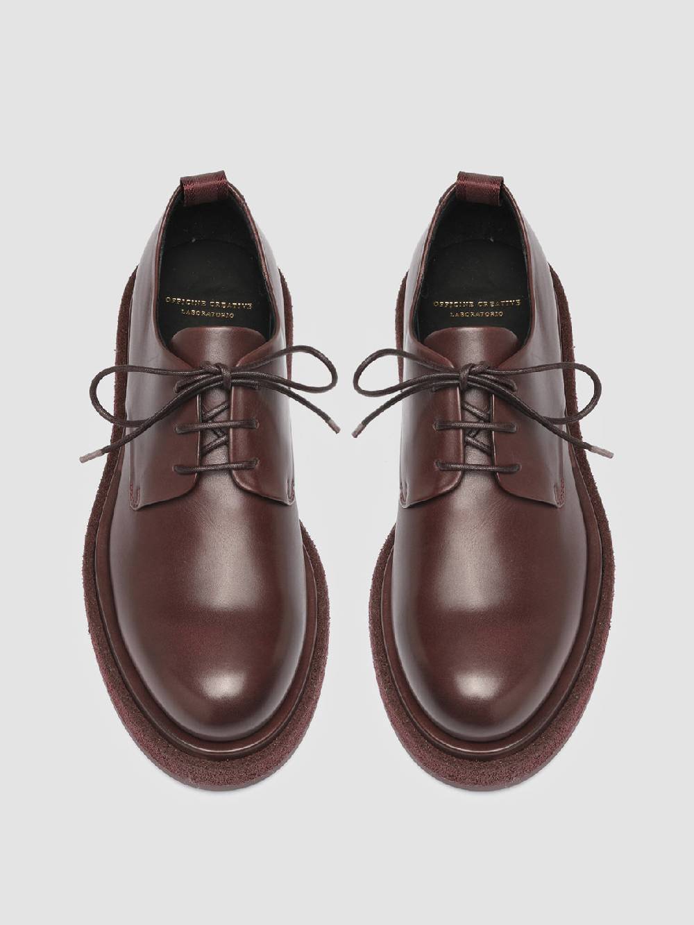 Officine Creative TONAL 100 Derby in Pelle Bordeaux Economico