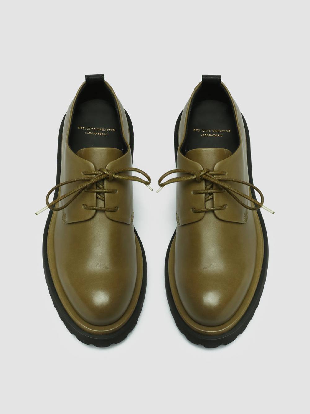 Officine Creative TONAL 100 Derby in Pelle Verde Online