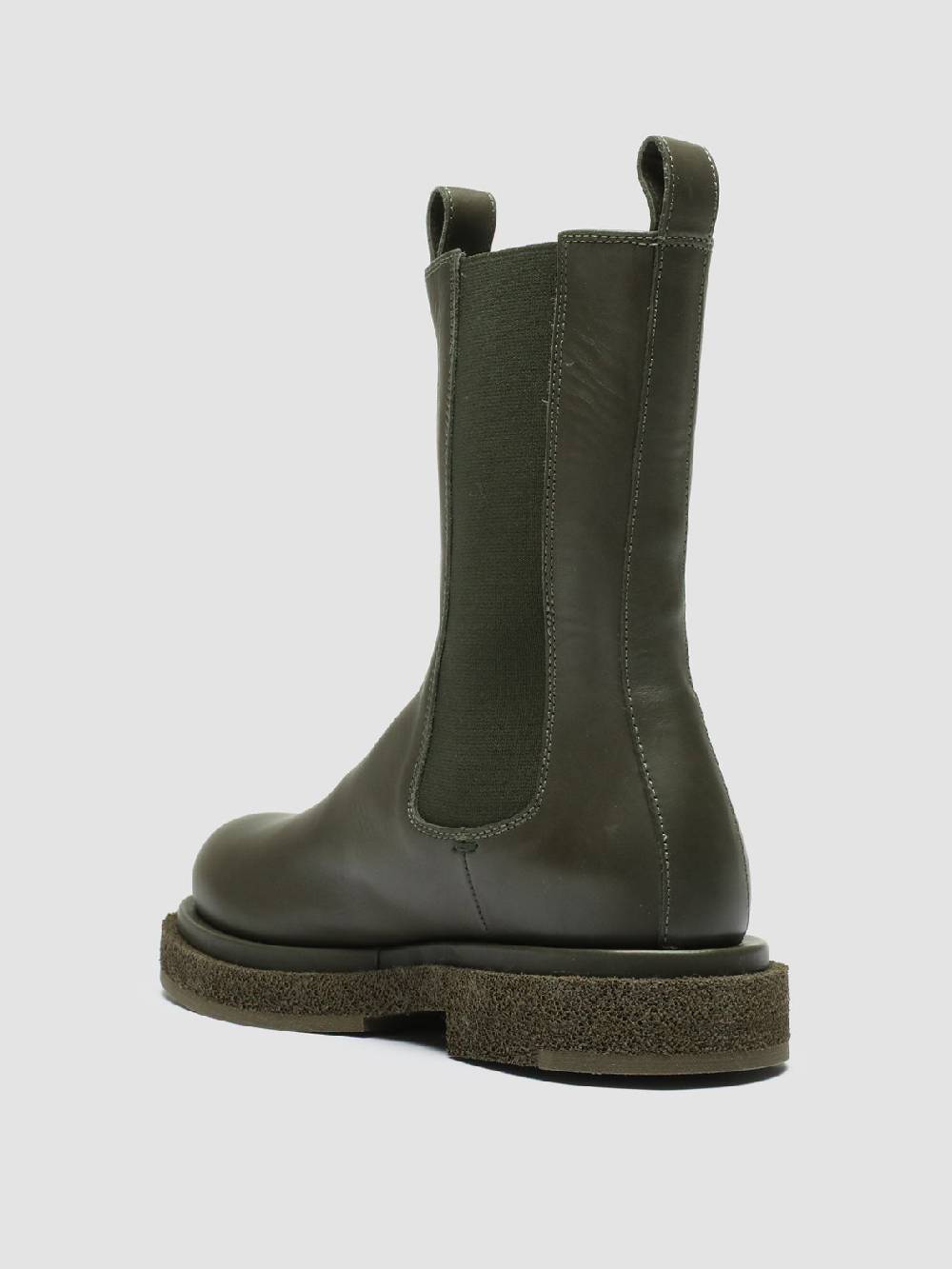Officine Creative TONAL 105 Stivaletti Chelsea in Pelle Verde Outlet