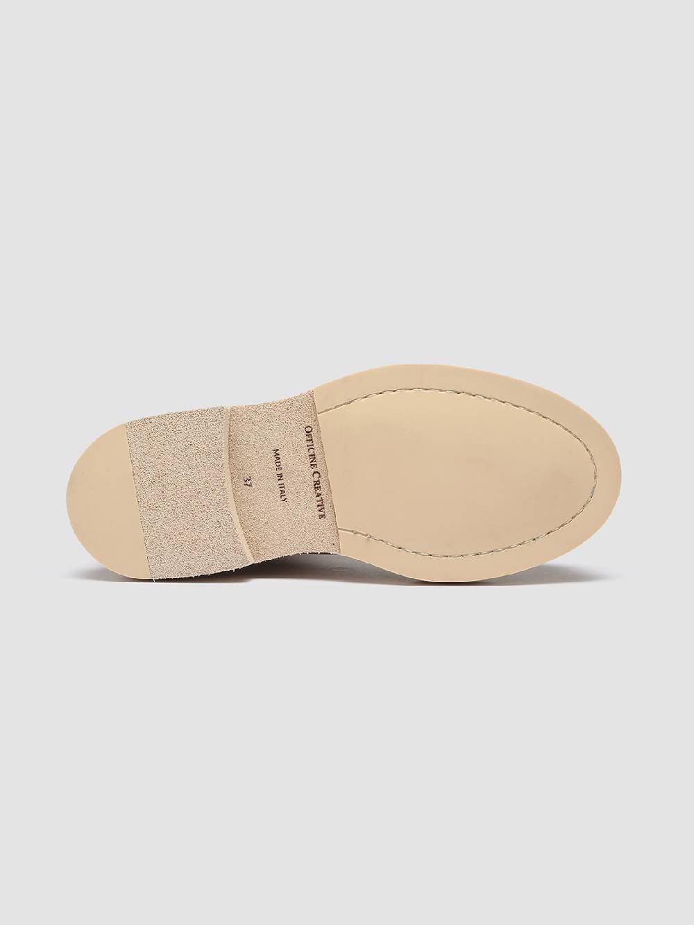 Officine Creative TONAL 105 Stivaletti Chelsea in Pelle Avorio In Vendita