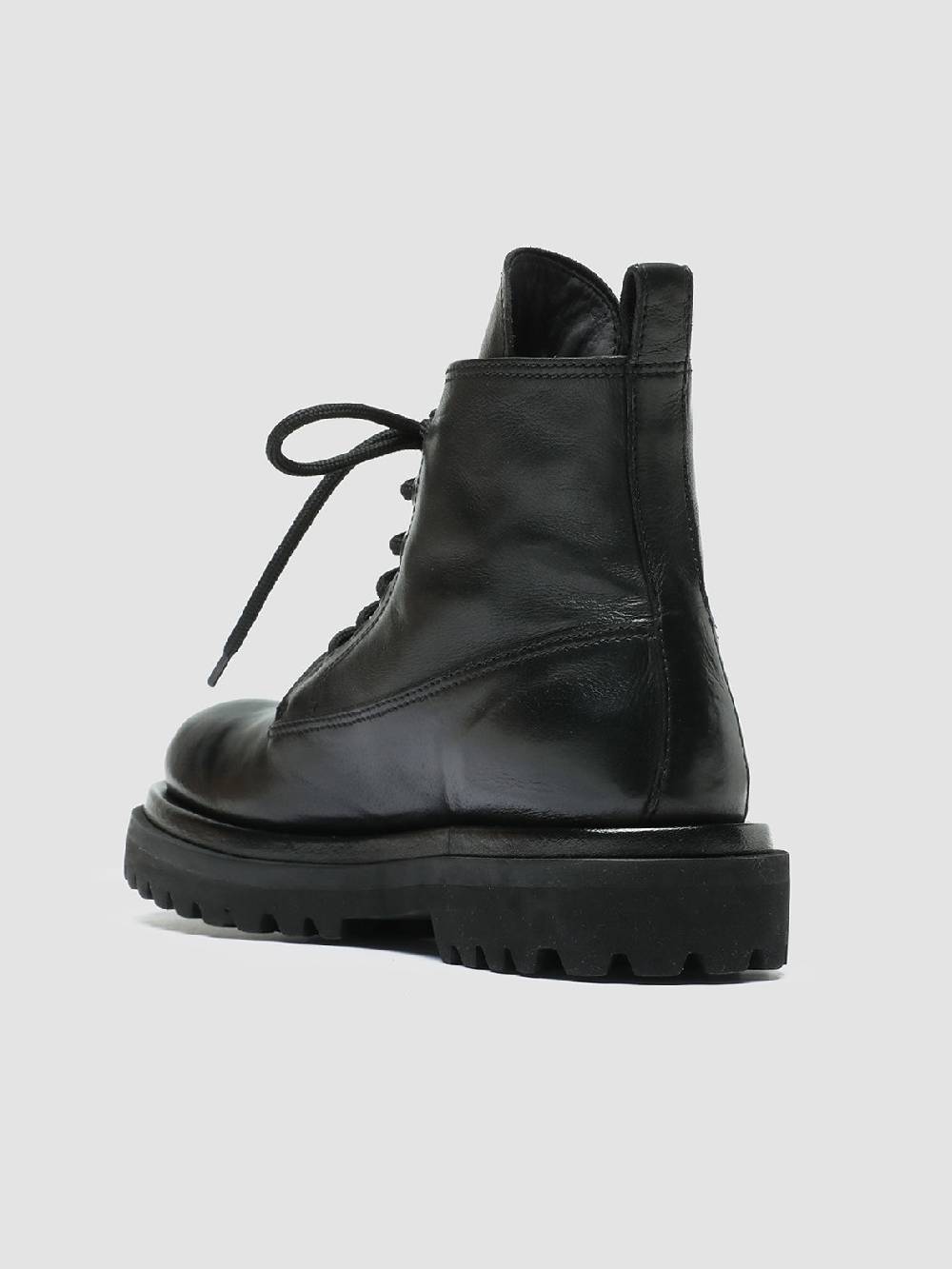 Officine Creative WISAL DD 105 Stivali stringati in Pelle Nera Offerte