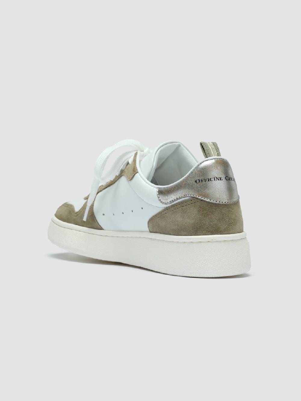 Officine Creative MOWER 110 Sneakers in Pelle Bianca Nuova
