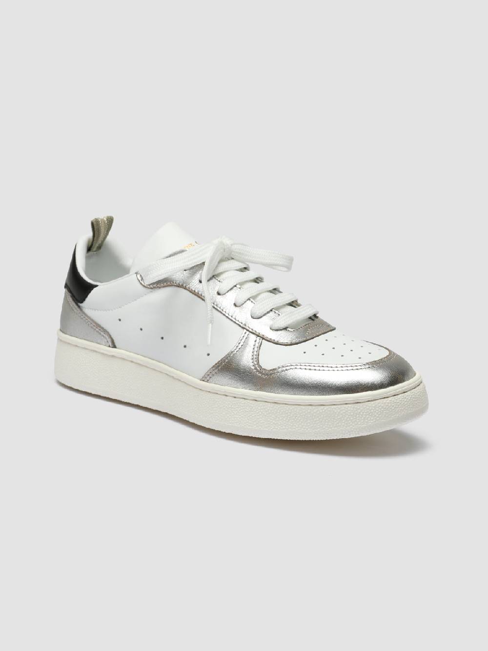 Officine Creative MOWER 110 Sneakers in Pelle Bianca Moda
