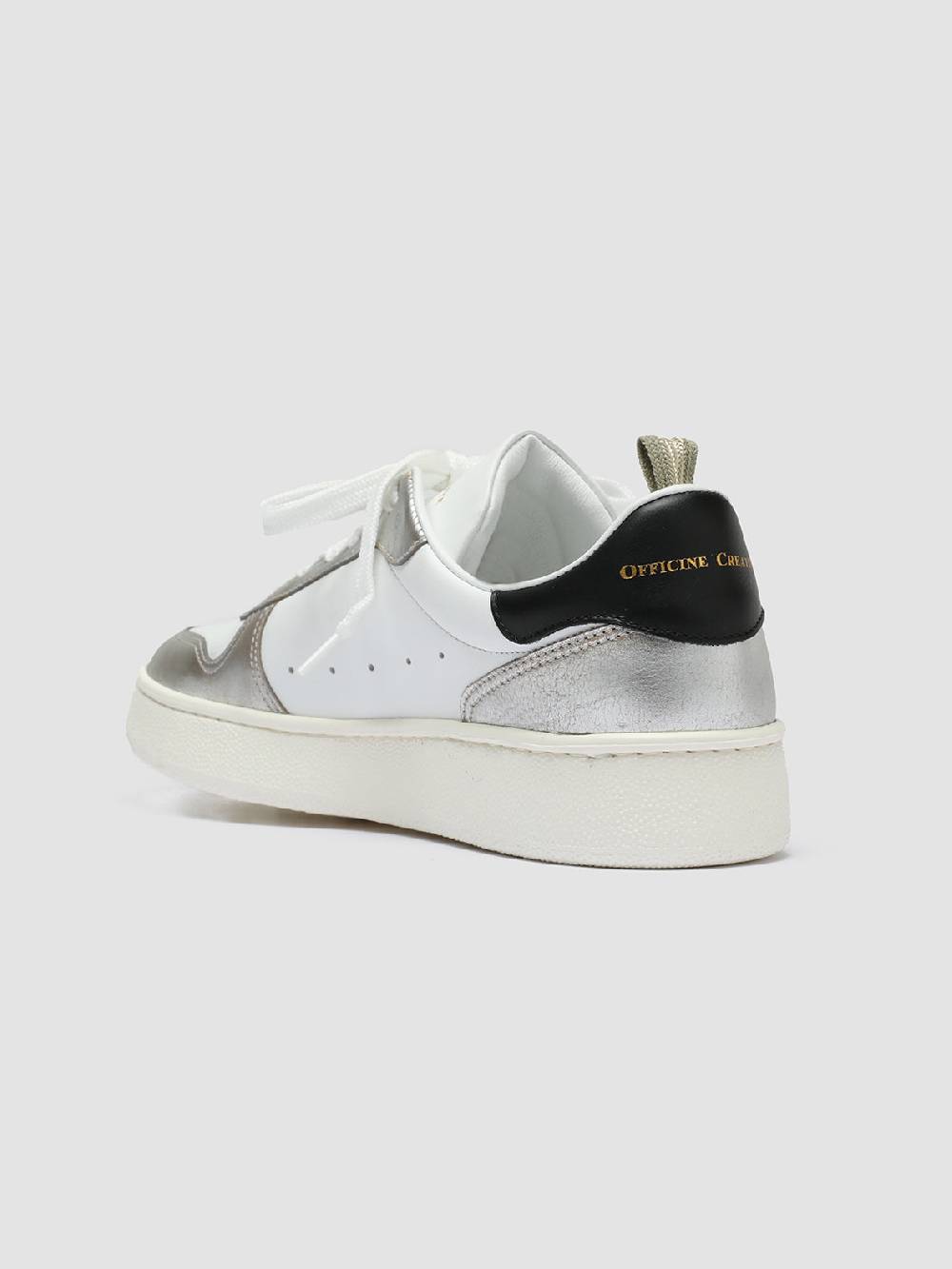 Officine Creative MOWER 110 Sneakers in Pelle Bianca Moda