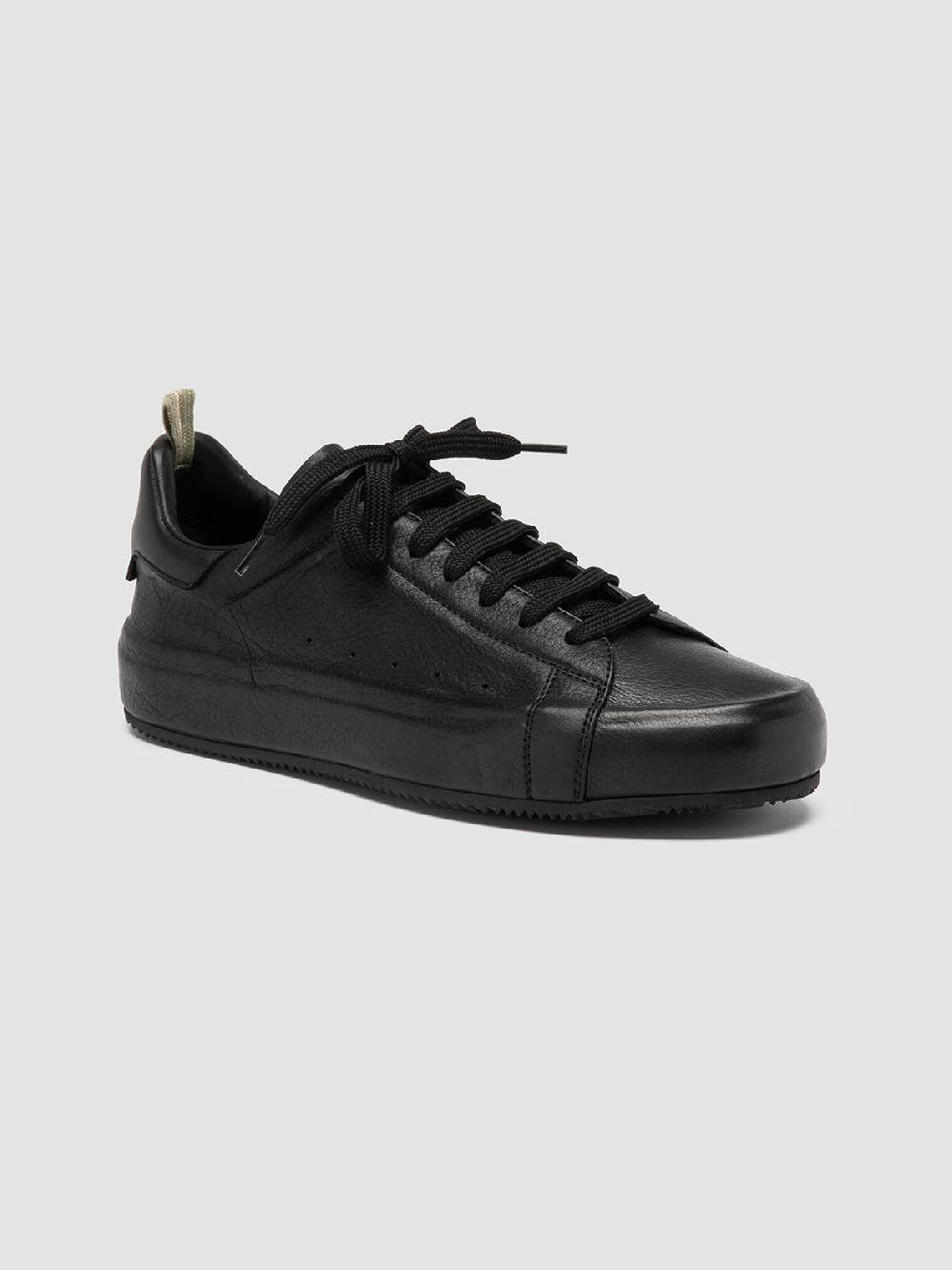 Officine Creative PRIMARY 101 Sneakers in Pelle Nera Italia