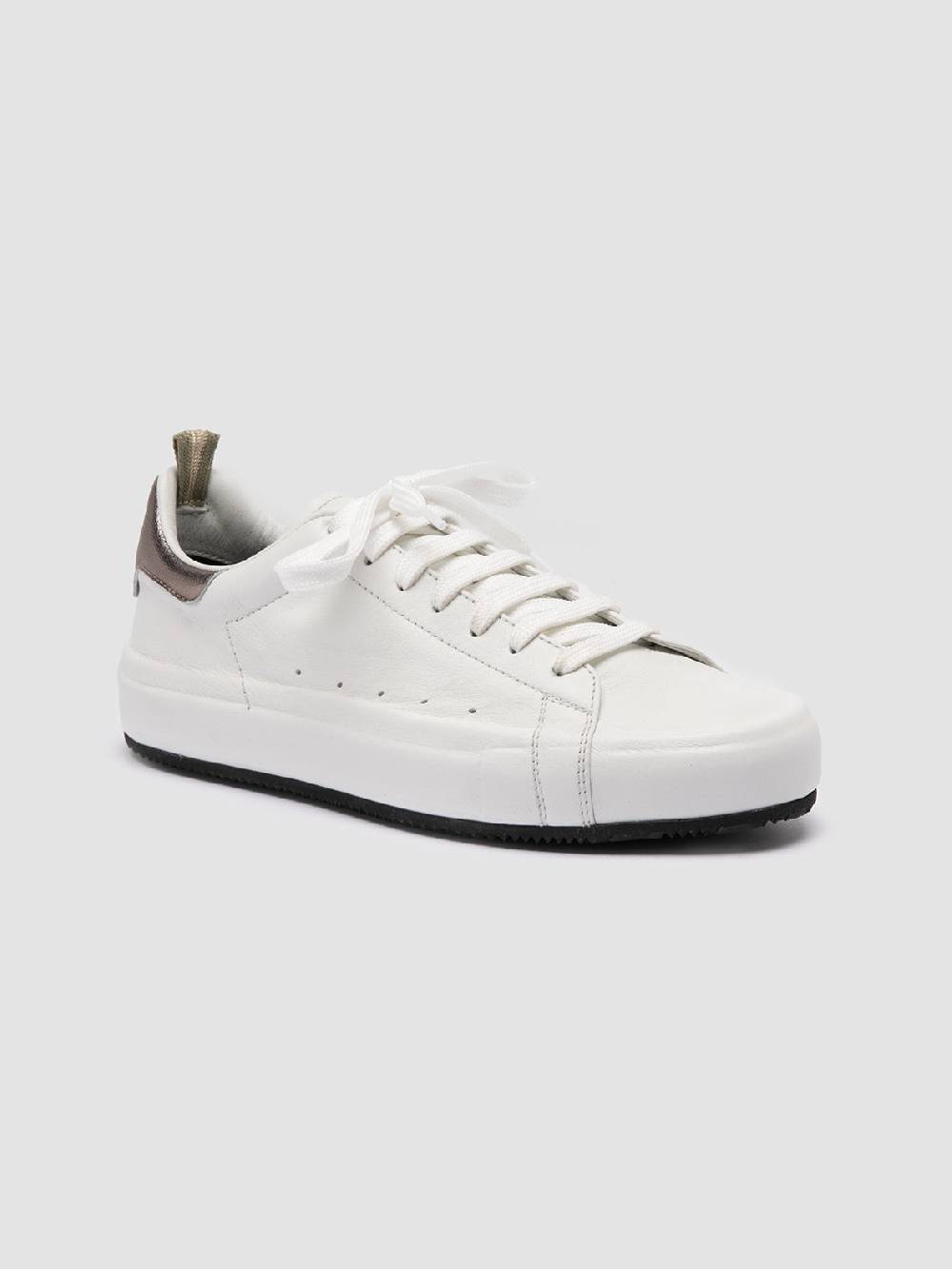 Officine Creative PRIMARY 101 Sneakers in Pelle Bianca Offerta Anniversario