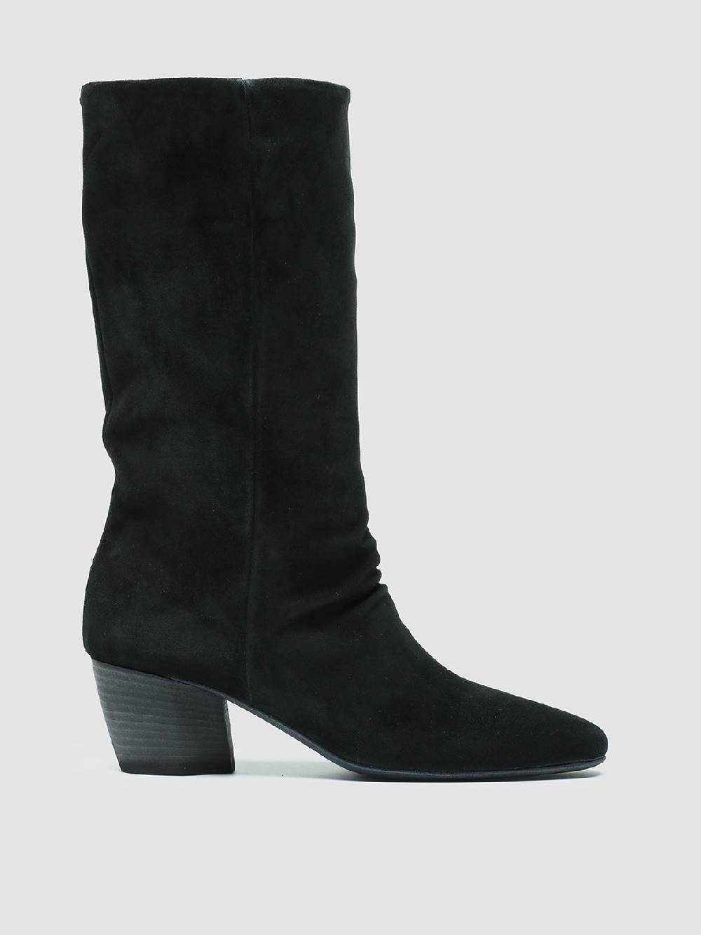 Officine Creative BETH 010 Stivali in Pelle Scamosciata Nera Latest fashion