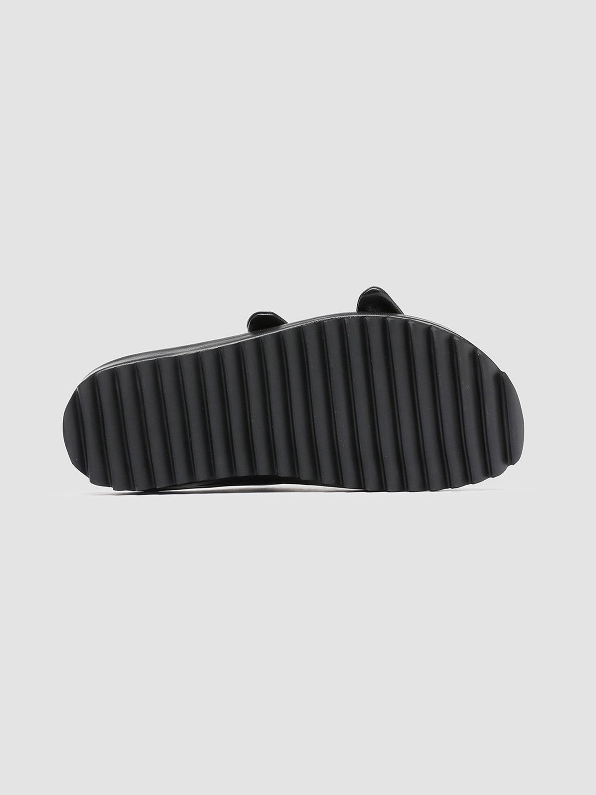 Officine Creative PELAGIE 010 Sandali in Pelle Intrecciata Nera Consegna Veloce