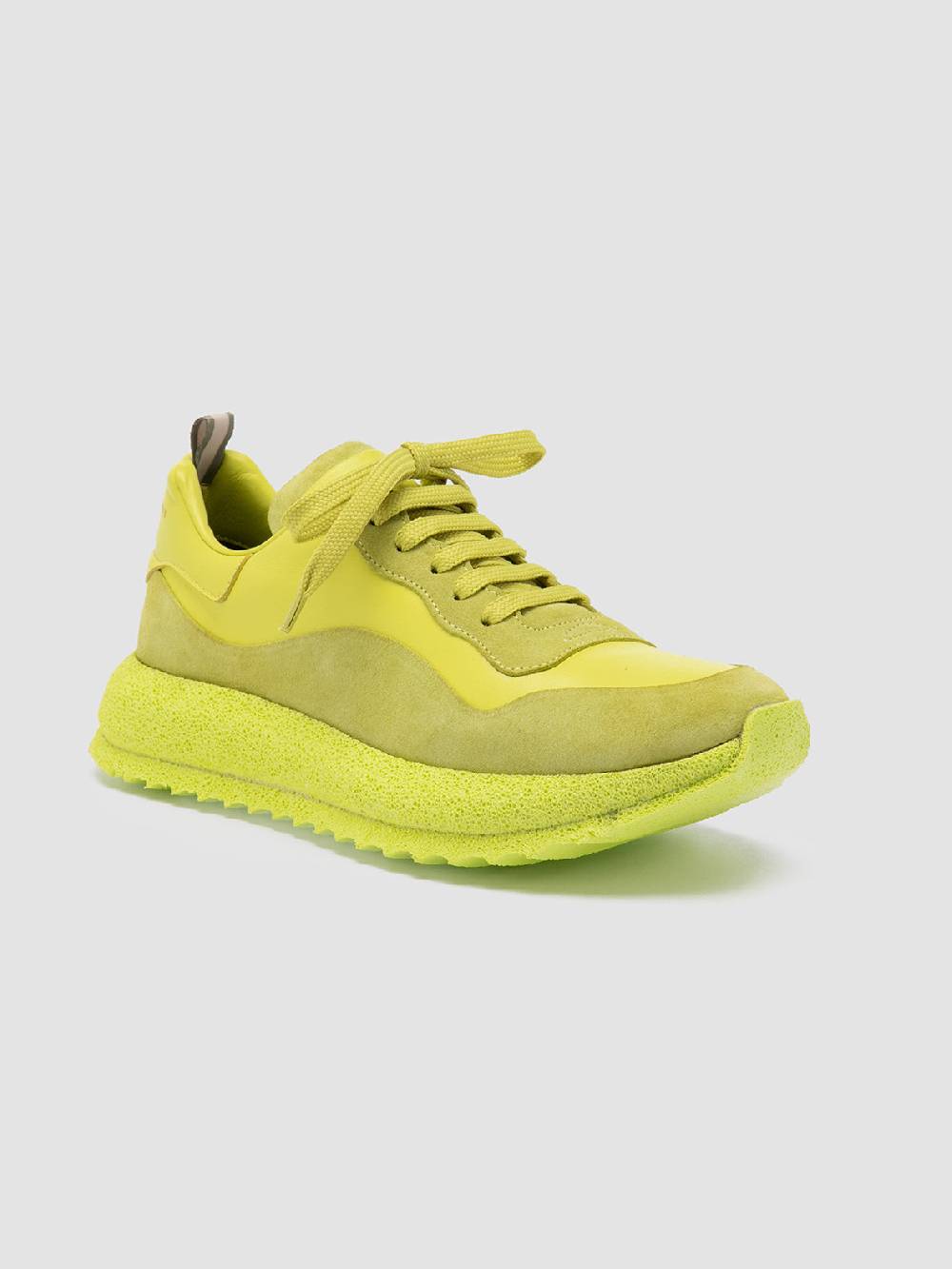 Officine Creative RACE RUBREX 101 Sneakers Basse in Pelle e Camoscio Gialla Comprane uno, ottenene uno gratis