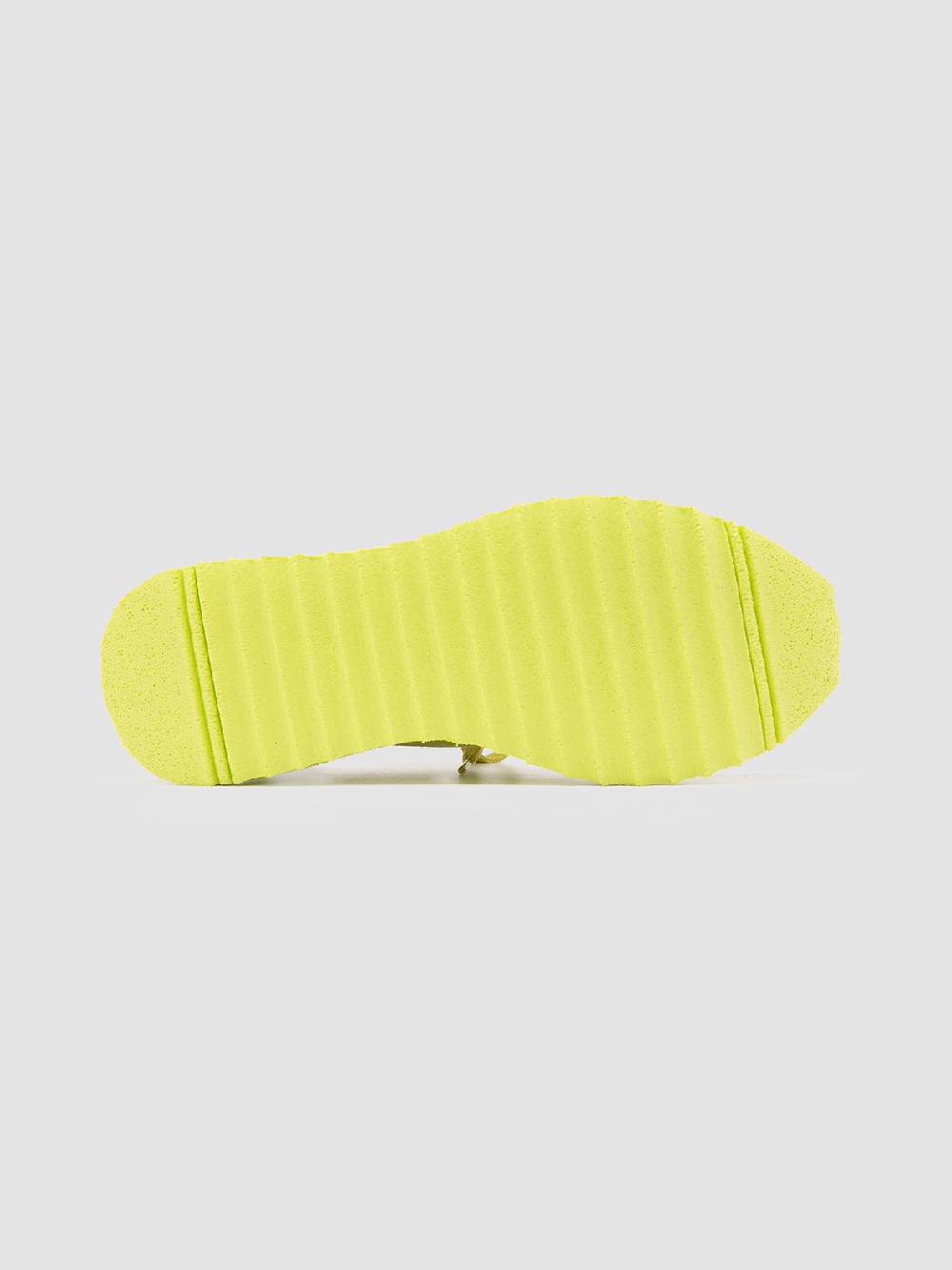 Officine Creative RACE RUBREX 101 Sneakers Basse in Pelle e Camoscio Gialla Comprane uno, ottenene uno gratis