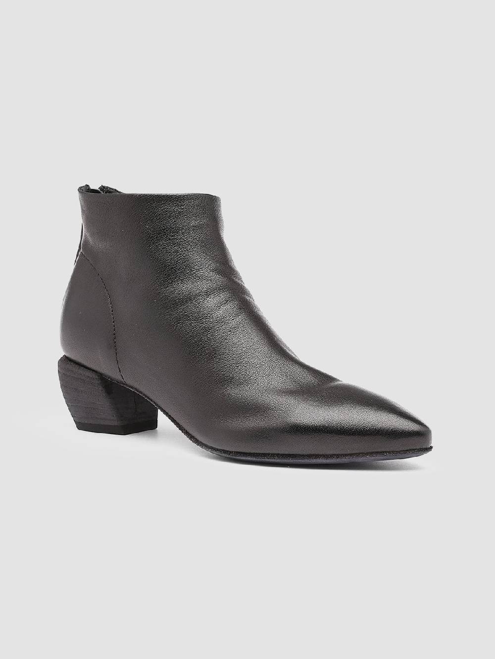 Officine Creative SALLY 001 Stivaletti in Pelle Nera Offerte giornaliere