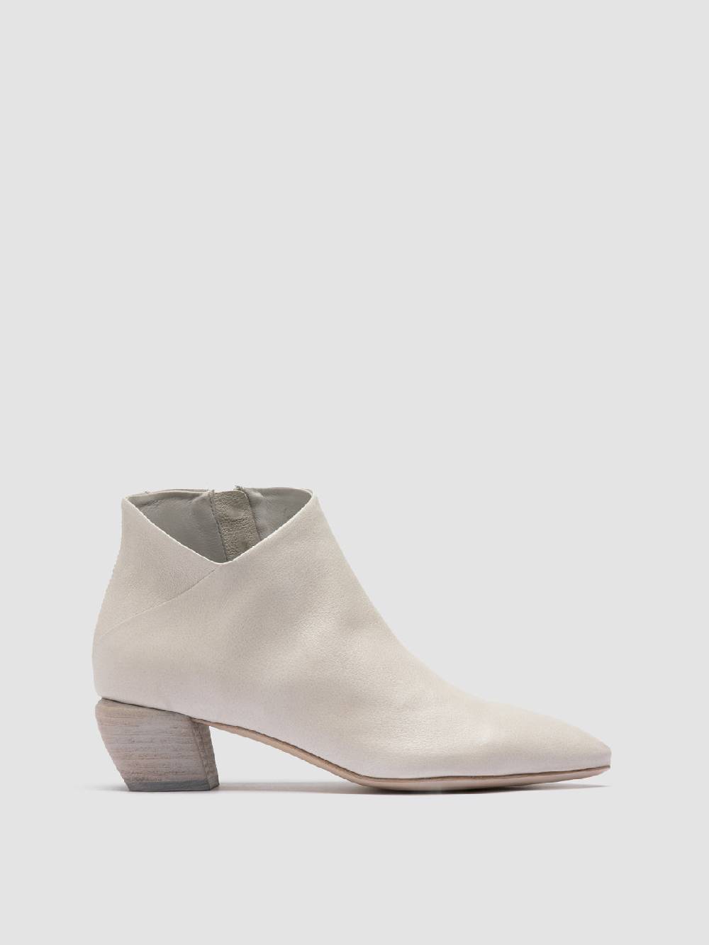 Officine Creative SALLY 030 Stivaletti con Zip in Pelle Bianca Offerte speciali