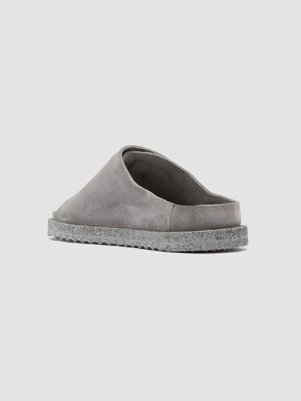 Officine Creative SANDS 106 Sandali Slide in Pelle Scamosciata Grigia Enormi risparmi