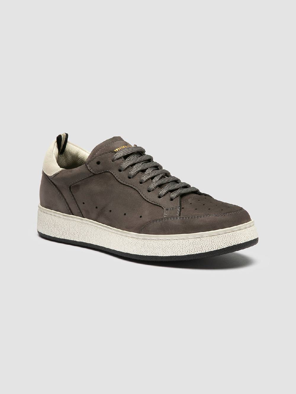 Officine Creative THE ANSWER 102 Sneaker Basse in Nabuk Grigio Sconto