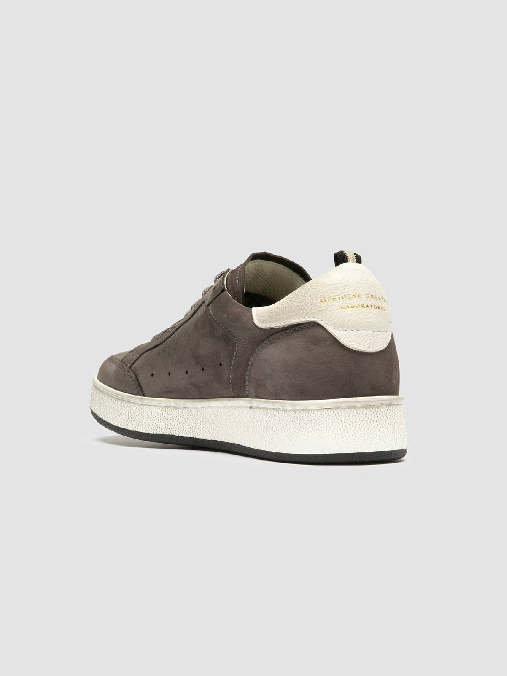 Officine Creative THE ANSWER 102 Sneaker Basse in Nabuk Grigio Sconto