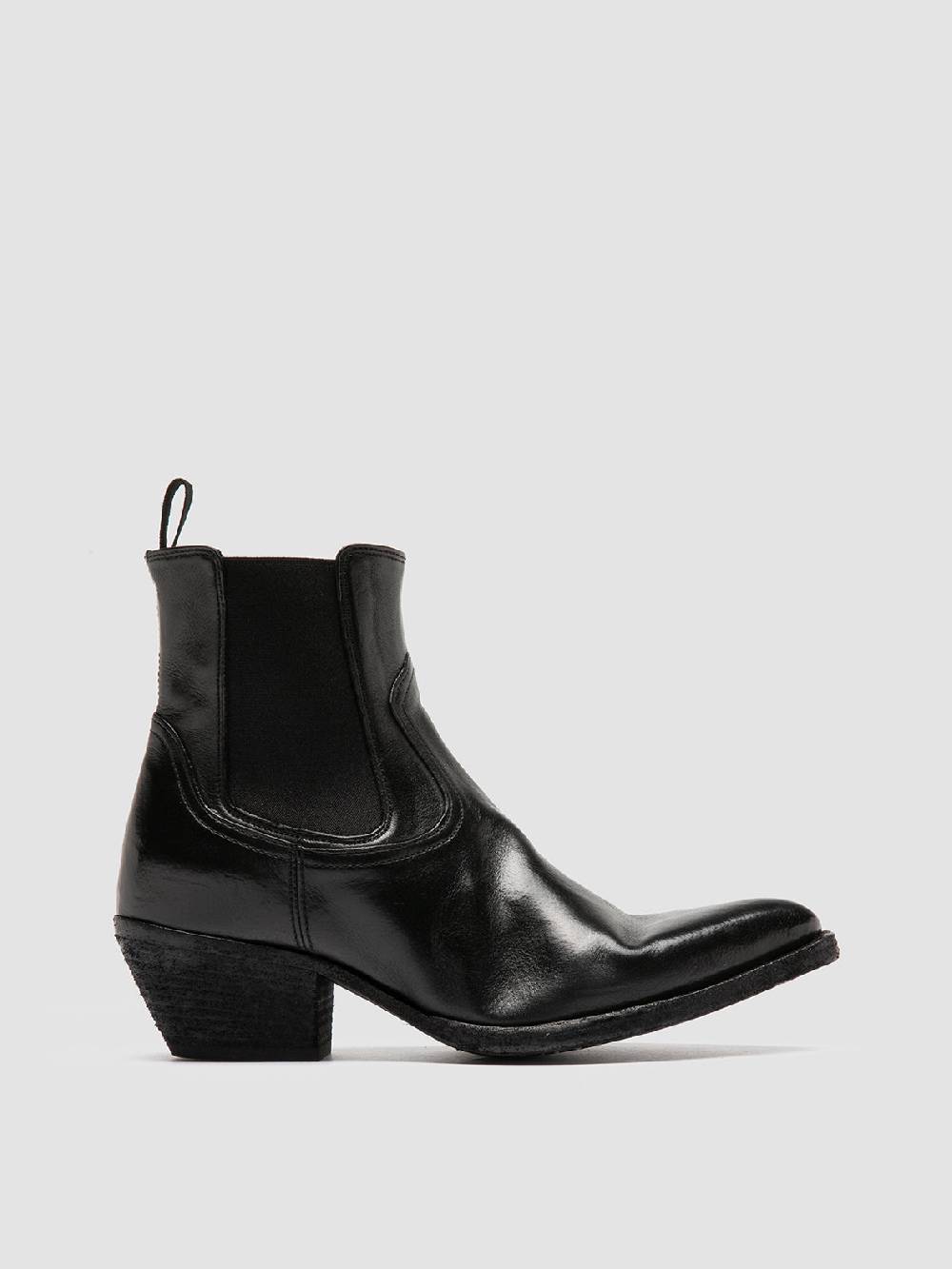 Officine Creative WANDA DD 102 Stivaletti Chelsea in Pelle Nera Online