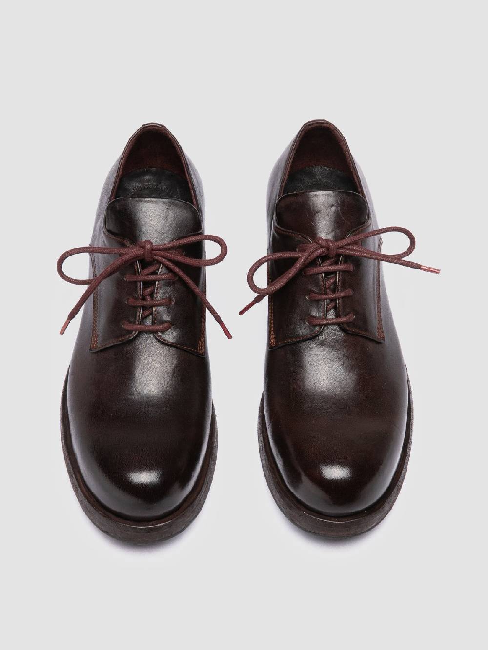 Officine Creative BULLA DD 301 Derby in Pelle Marrone Outlet