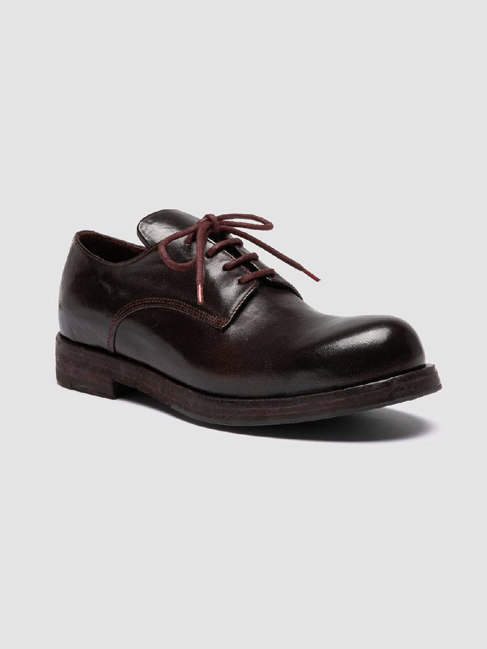 Officine Creative BULLA DD 301 Derby in Pelle Marrone Outlet