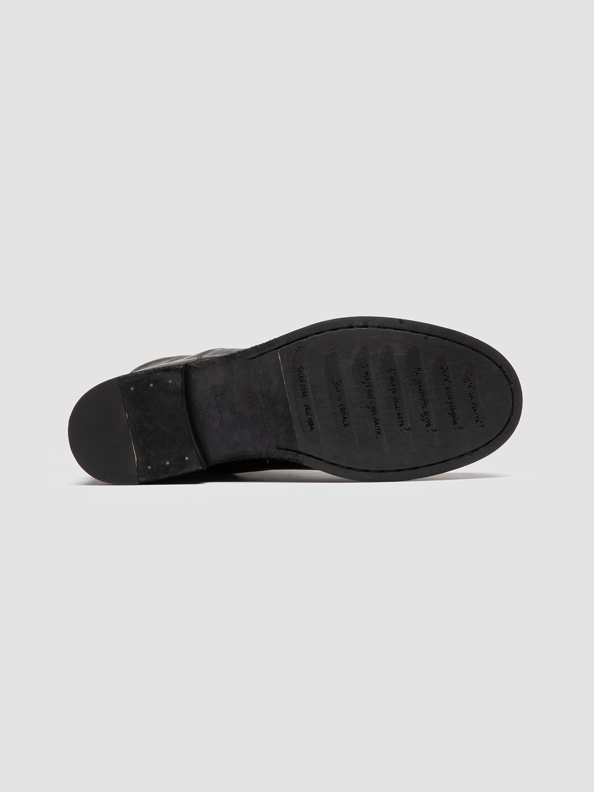 Officine Creative BULLA DD 303 Stivali con Zip in Pelle Nera In Vendita