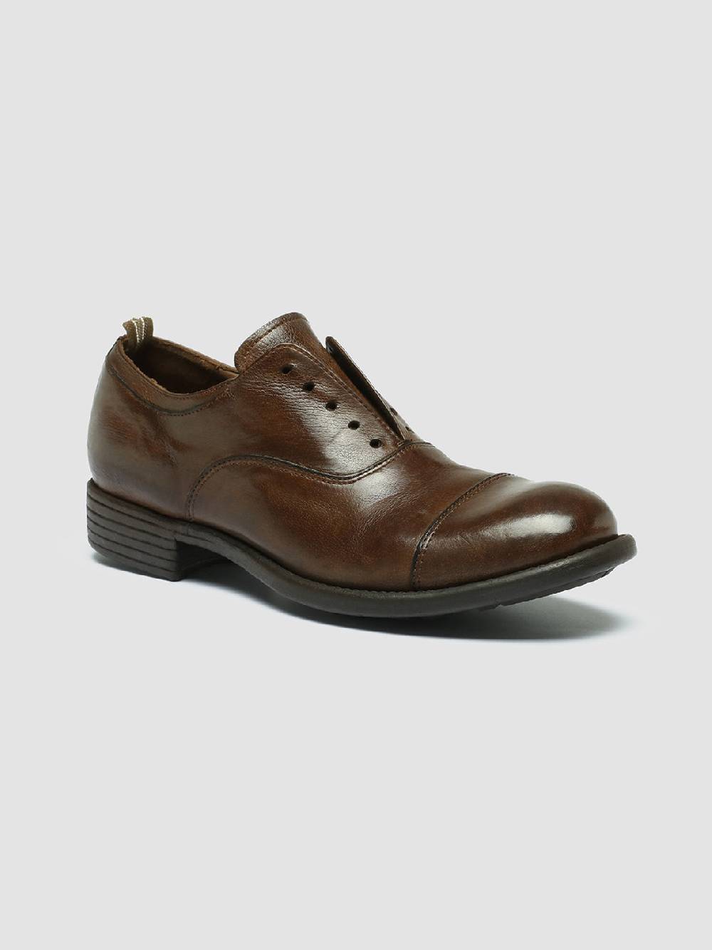 Officine Creative CALIXTE 003 Oxford in Pelle Marrone Ultimo giorno