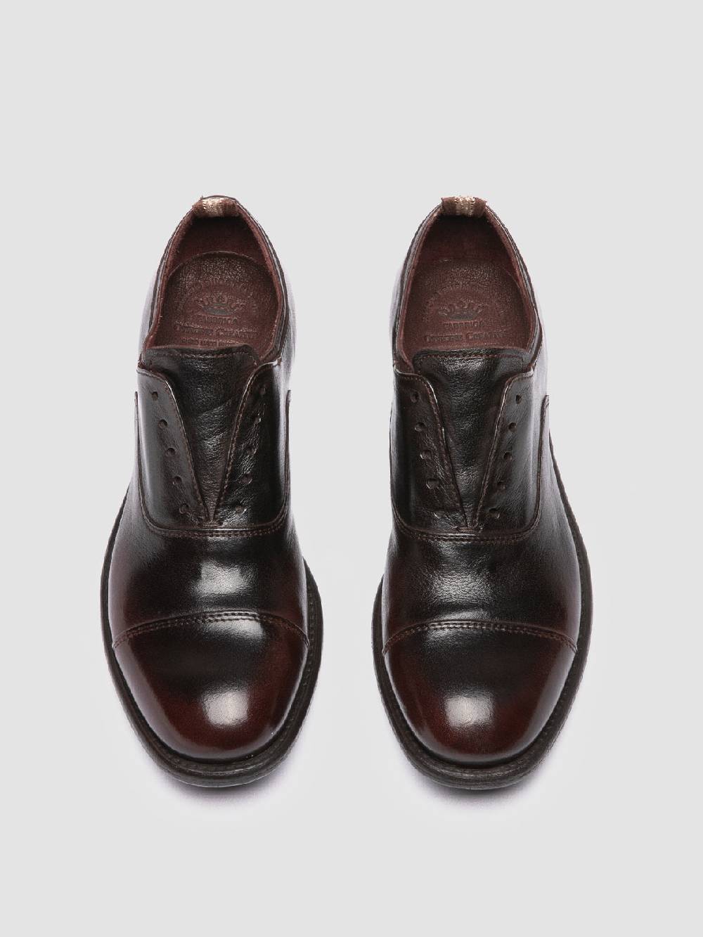 Officine Creative CALIXTE 003 Oxford in Pelle Marrone Promozione temporanea