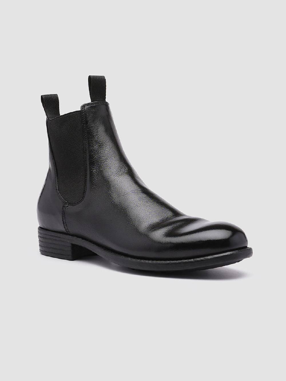 Officine Creative CALIXTE 004 Stivaletti Chelsea in Pelle Nera Fino al 50% di sconto