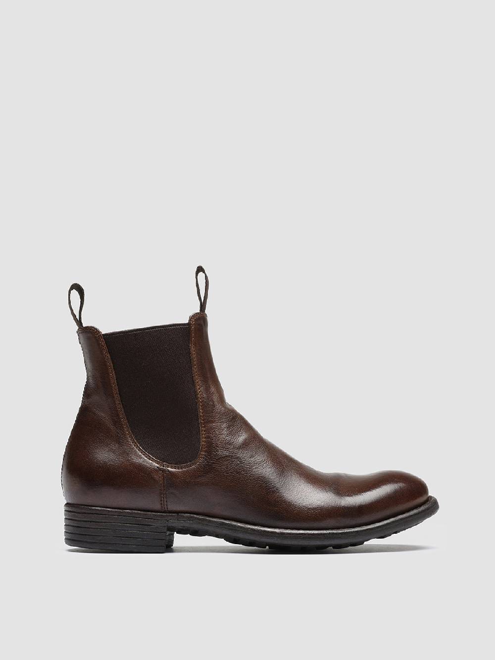 Officine Creative CALIXTE 004 Stivaletti Chelsea in Pelle Marrone Fino al 60% di sconto