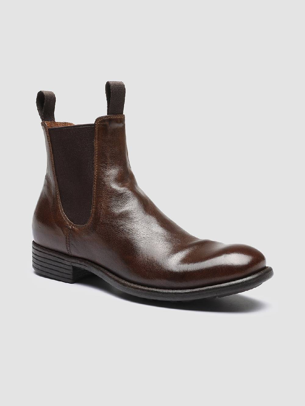 Officine Creative CALIXTE 004 Stivaletti Chelsea in Pelle Marrone Fino al 60% di sconto