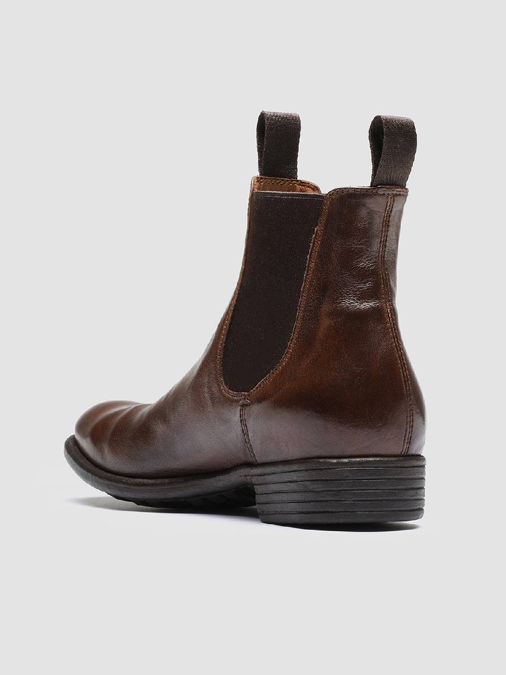 Officine Creative CALIXTE 004 Stivaletti Chelsea in Pelle Marrone Fino al 60% di sconto