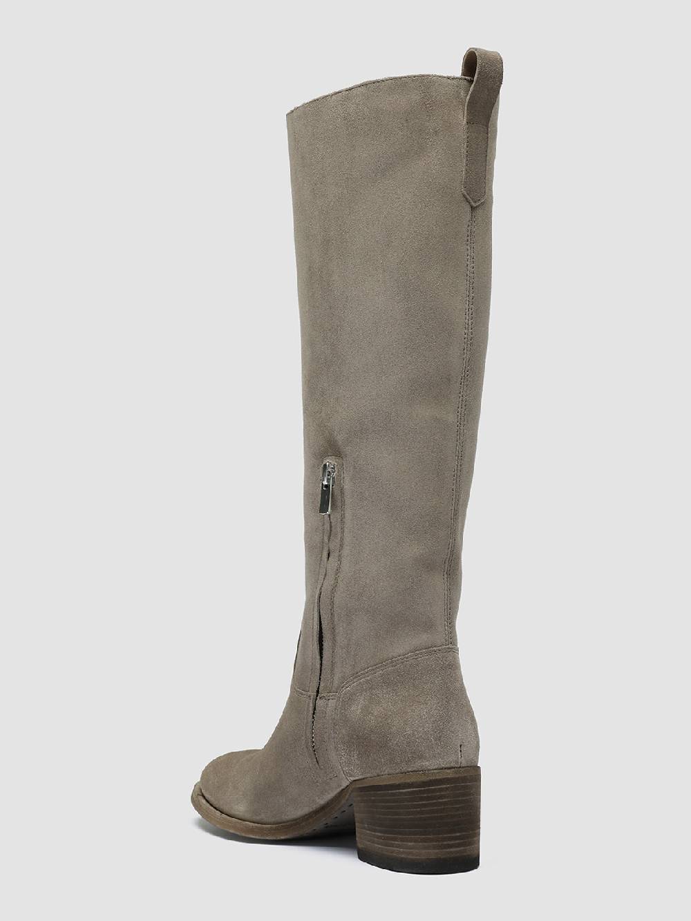 Officine Creative DENNER 116 Stivali Zip in Camoscio Grigio Offerta speciale della fabbrica