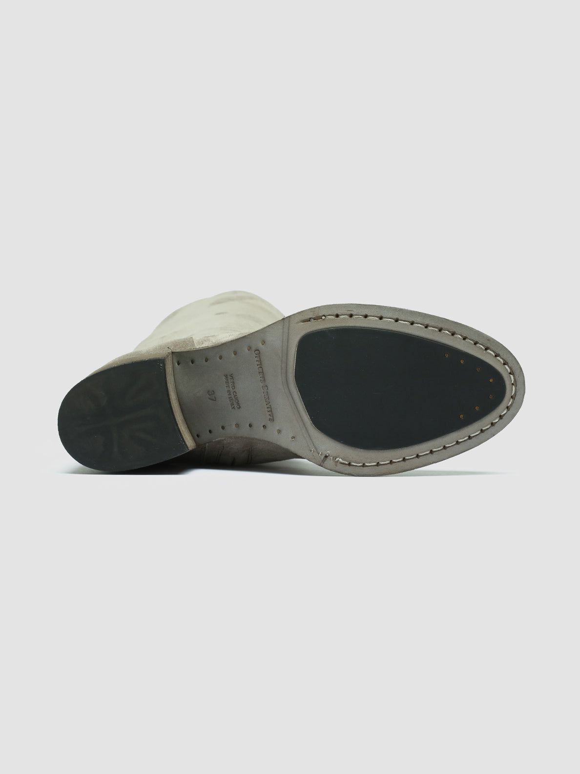 Officine Creative DENNER 116 Stivali Zip in Camoscio Grigio Offerta speciale della fabbrica