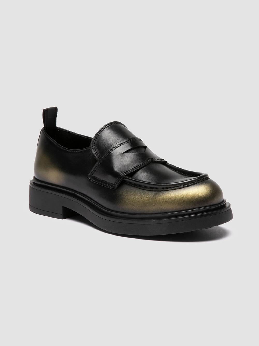 Officine Creative ENGINEER 101 Mocassini Penny in Pelle Metallizzata Sostegno trimestrale