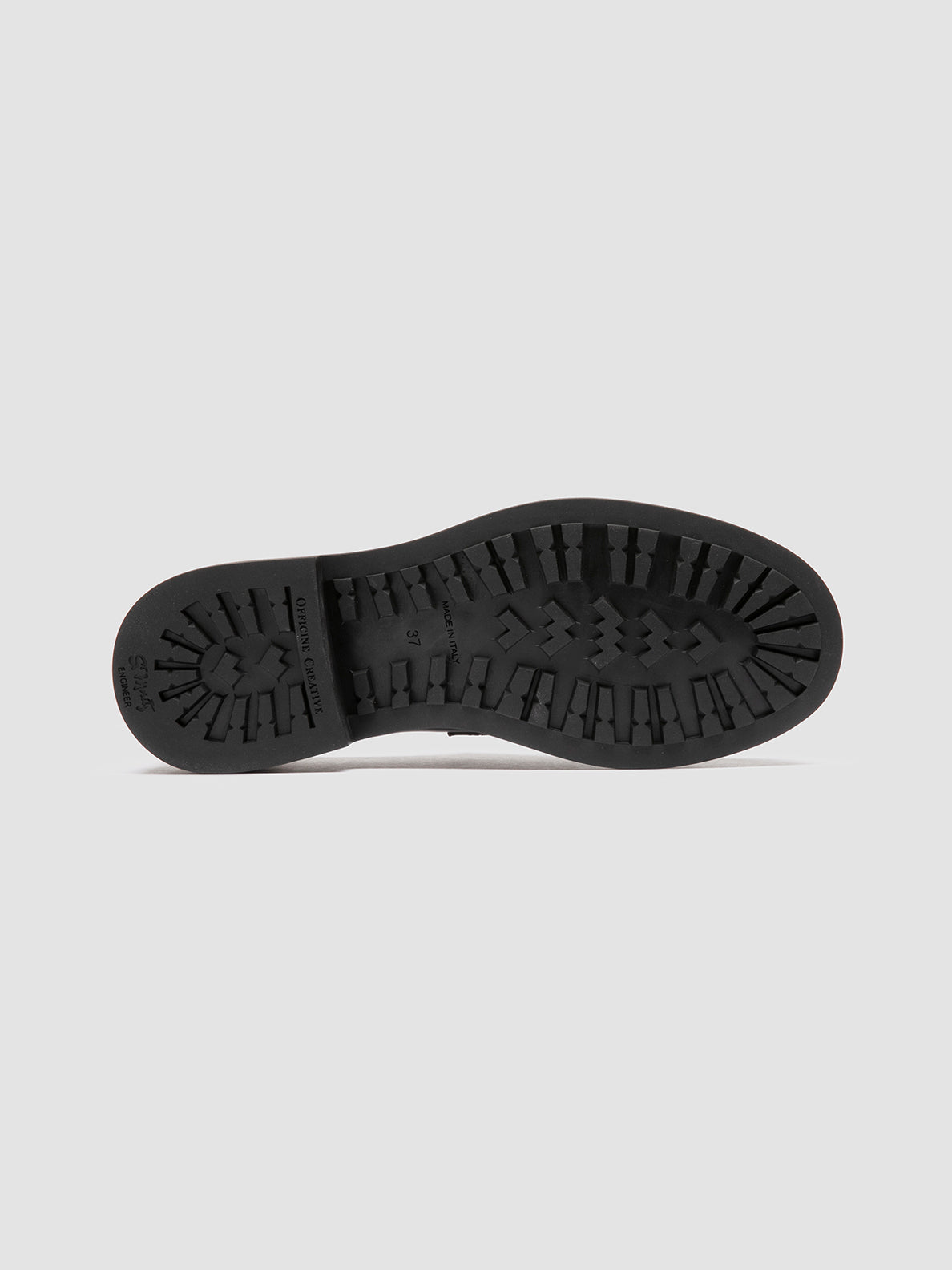 Officine Creative ENGINEER 102 Derby in Pelle Nera Fino al 55% di sconto