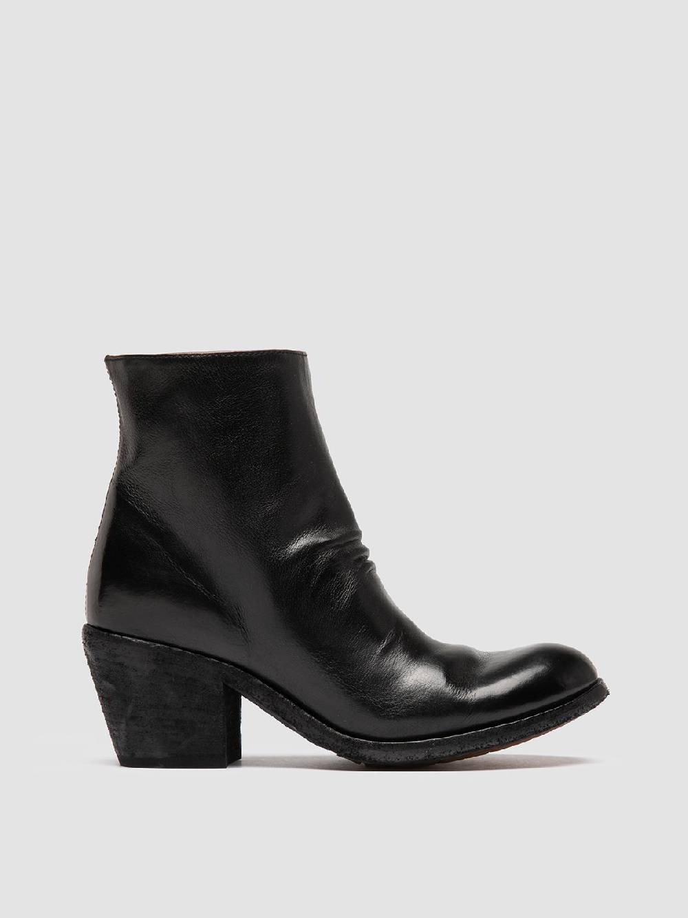 Officine Creative GODEAU 001 Stivali con Zip in Pelle Nera Solo un giorno rimasto