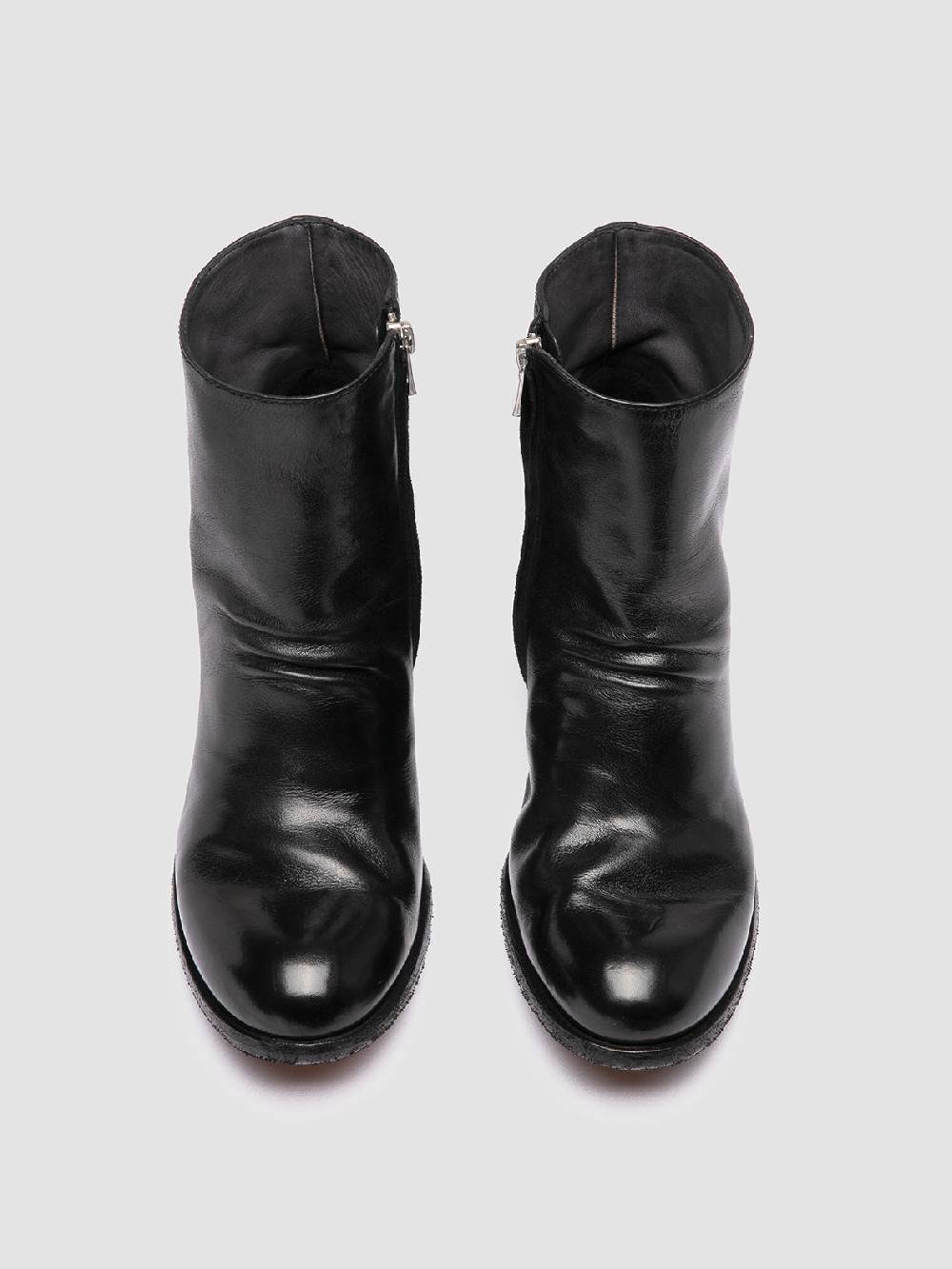 Officine Creative GODEAU 001 Stivali con Zip in Pelle Nera Solo un giorno rimasto