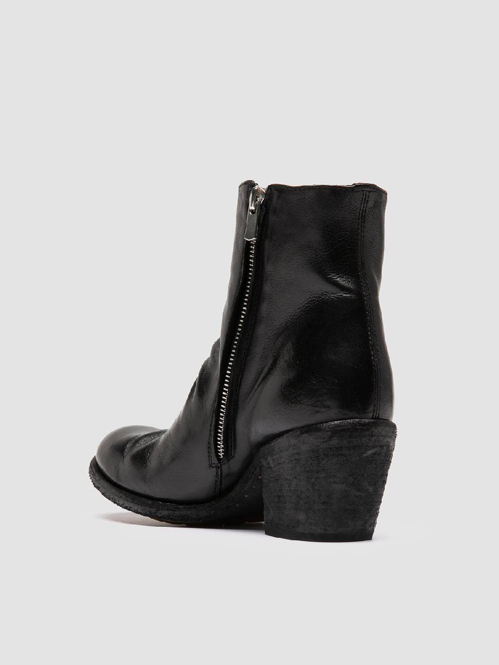 Officine Creative GODEAU 001 Stivali con Zip in Pelle Nera Solo un giorno rimasto