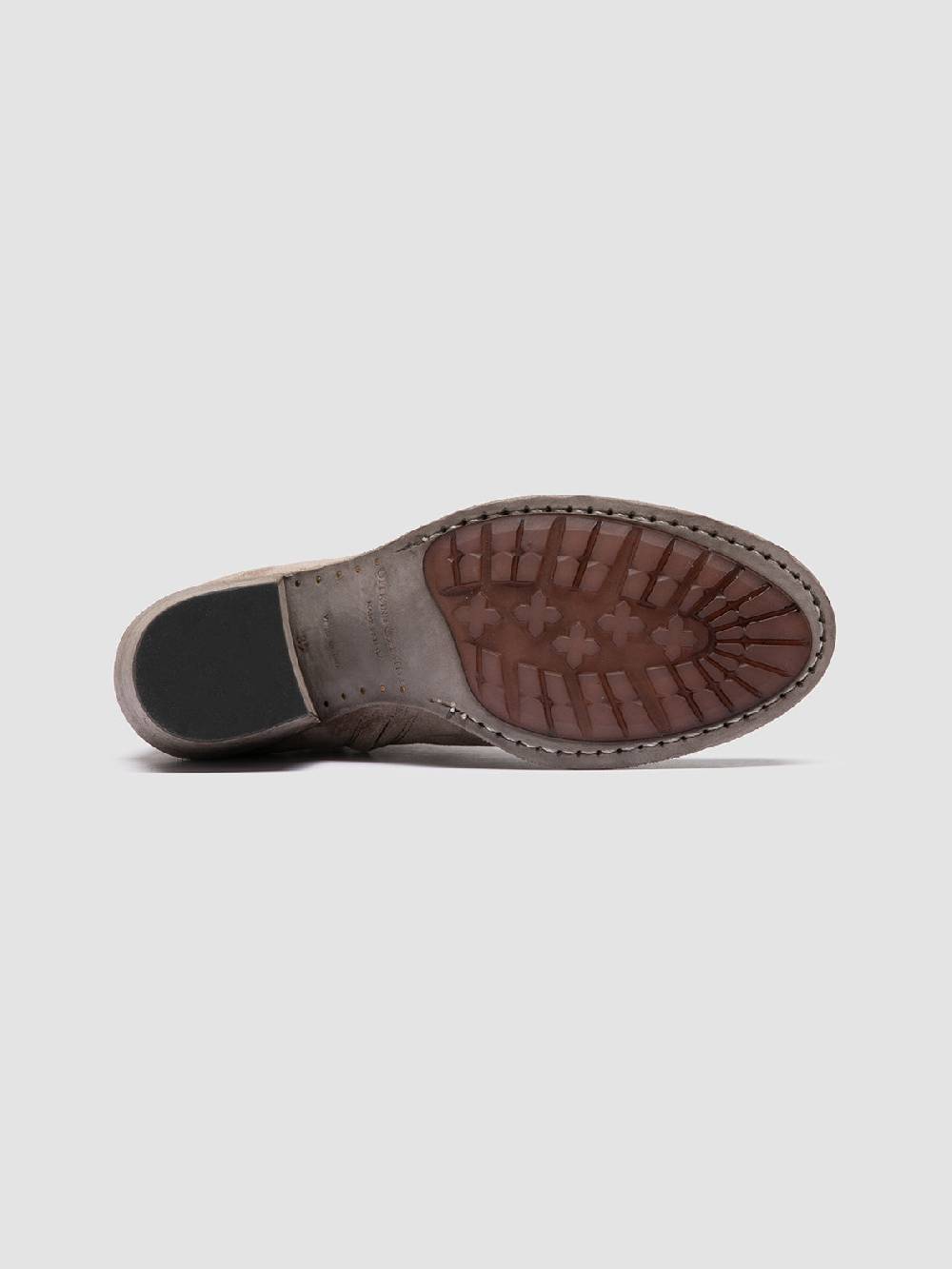Officine Creative GODEAU 001 Stivali con Zip in Pelle Scamosciata Tortora Super sconto