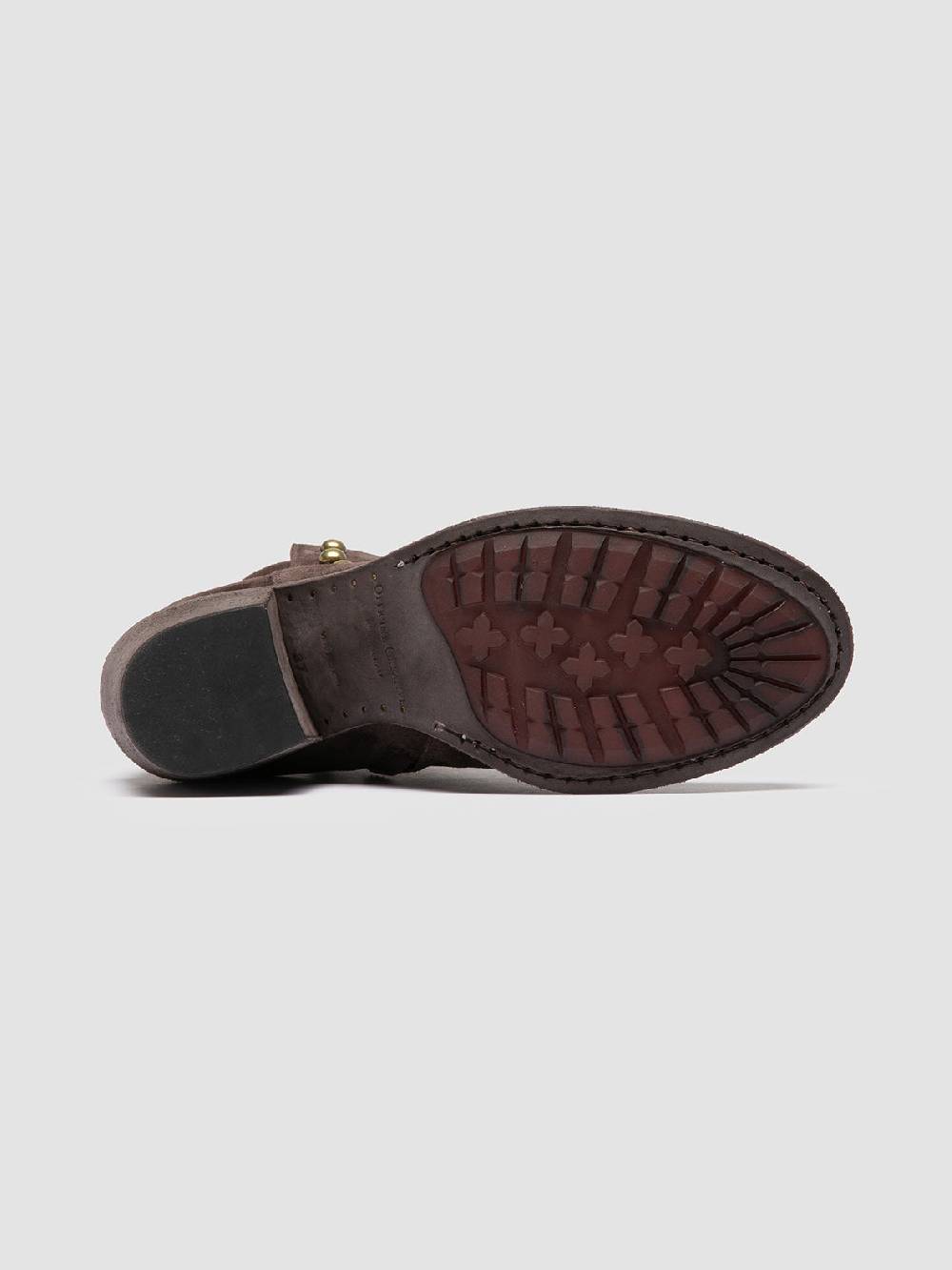 Officine Creative GODEAU 004 Stivali con Zip in Pelle Scamosciata Marrone 50% di sconto con spedizione gratuita