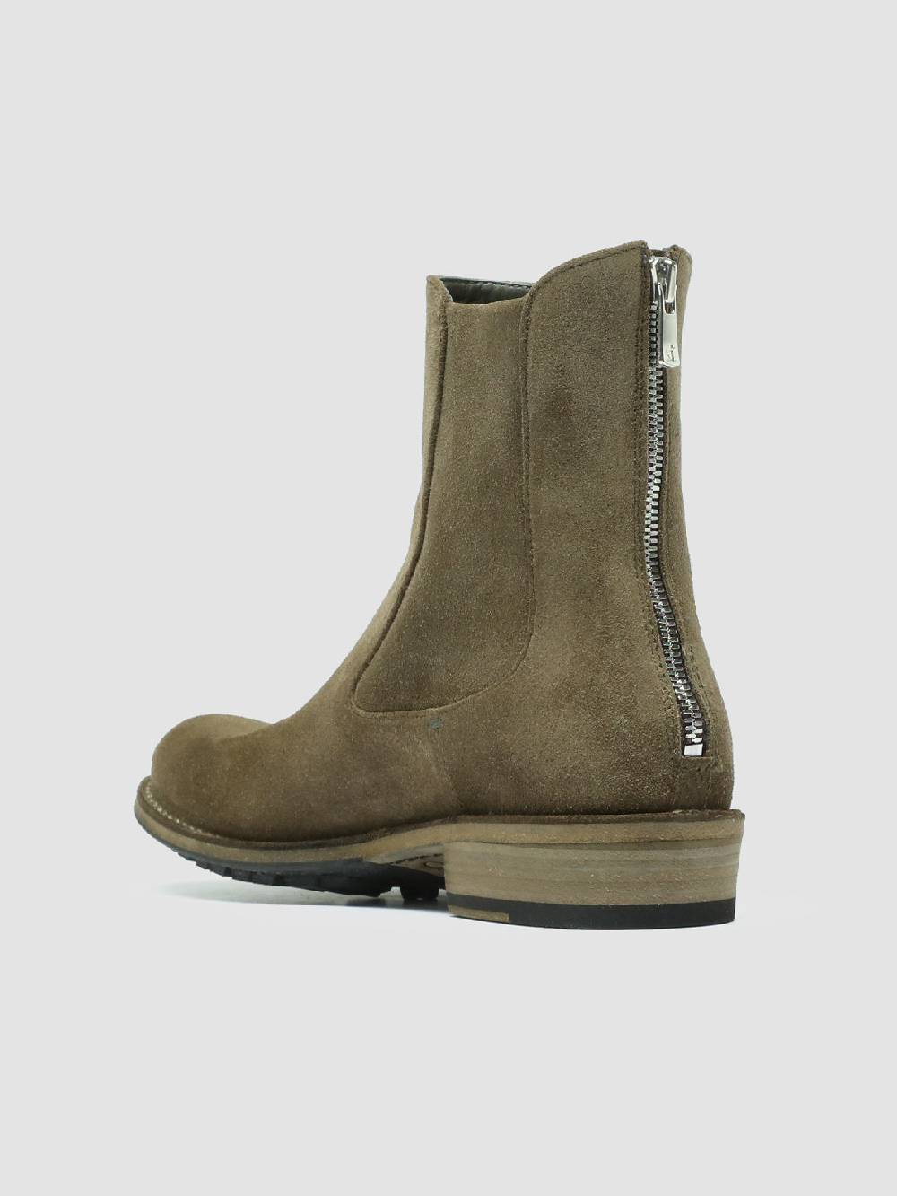 Officine Creative LEGRAND 229 Stivali Zip in Camoscio Tortora Black Friday Prezzi